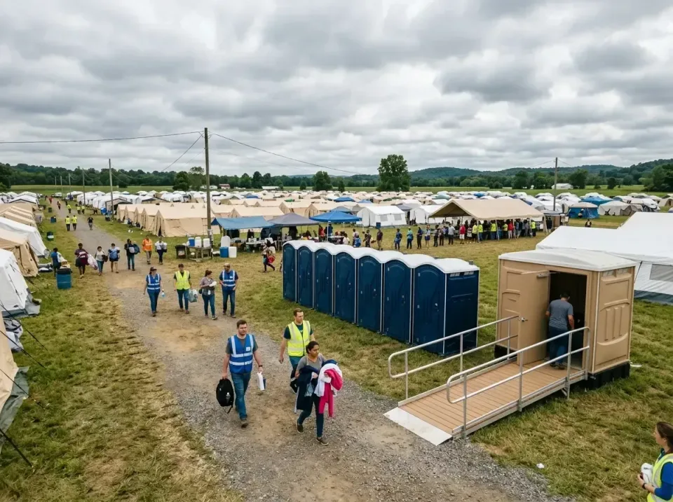 disaster-relief-camp-restrooms-010 — frequently asked questions, Dumpster & Portable Bathrooms Rental in Logan, WV